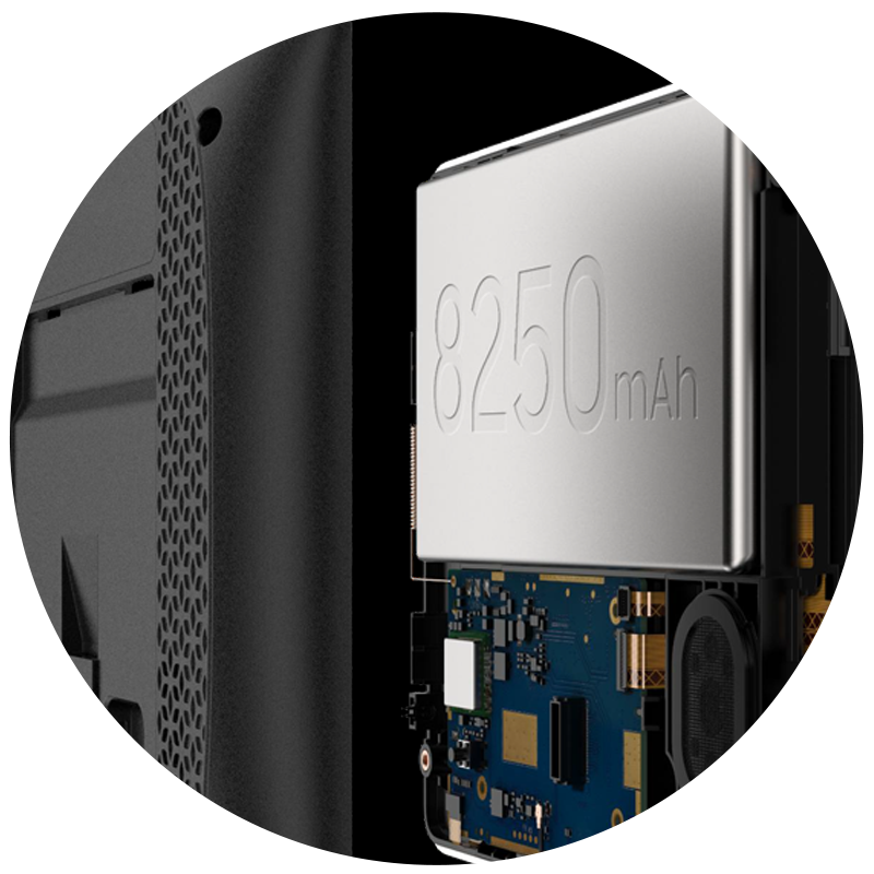LONG LASTING BATTERY LIFE, LARGER BATTERY CAPACITY